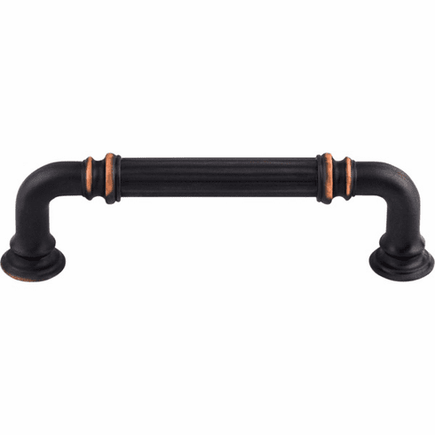 Top Knobs TK322UM Reeded 3 3/4" Center to Center Bar pull UM