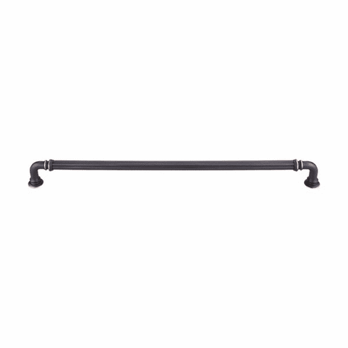 Top Knobs TK326UM Reeded 12" Center to Center Bar pull UM