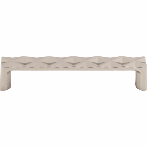 Top Knobs TK562PN Quilted Pull 5 1/16 Inch CC Polished Nickel