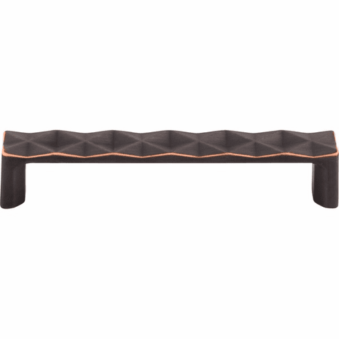 Top Knobs TK562UM Quilted Pull 5 1/16 Inch CC Umbrio