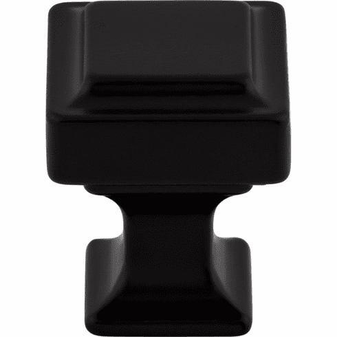Top Knobs TK700BLK Ascendra 1" Length Square Knob BLK
