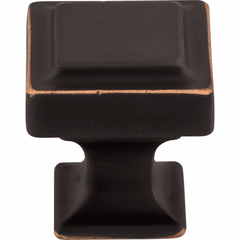 Top Knobs TK701UM Ascendra 1 1/8" Length Square Knob UM