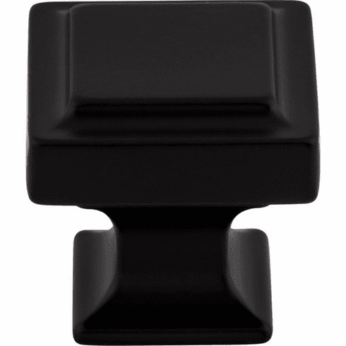 Top Knobs TK702BLK Ascendra 1 1/4" Length Square Knob BLK
