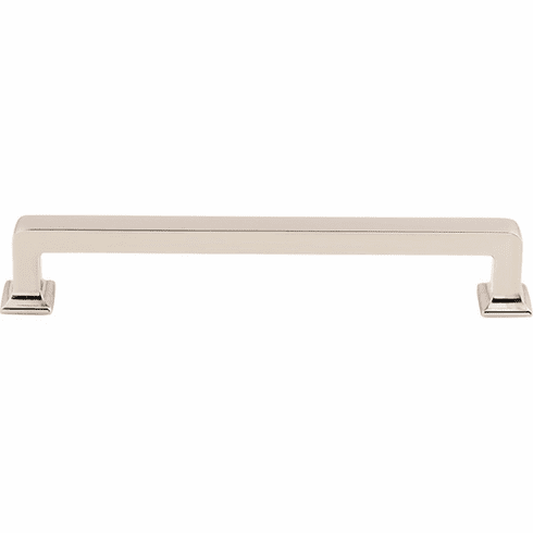 Top Knobs TK705PN Ascendra Pull 6 5/16 Inch CC Polished Nickel