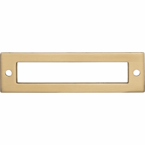 Top Knobs TK924HB Hollin Backplate 3 3/4 Inch Honey Bronze