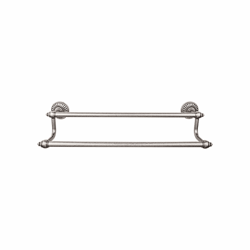 Top Knobs TUSC11PTA Tuscany Bath 30" Double Towel Bar - Antique Pewter PTA