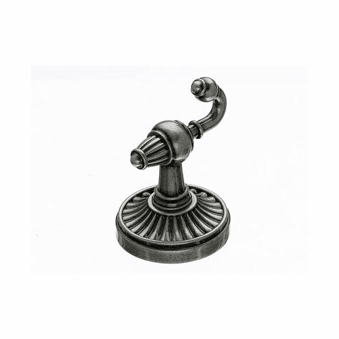 Top Knobs TUSC2PTA Tuscany Bath Double Hook - Antique Pewter PTA