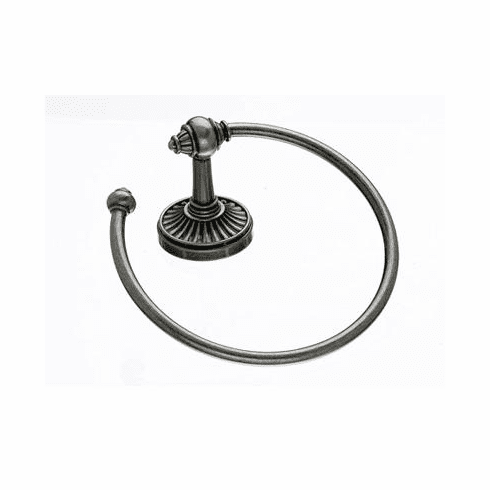 Top Knobs TUSC5PTA Tuscany Bath Ring - Antique Pewter PTA