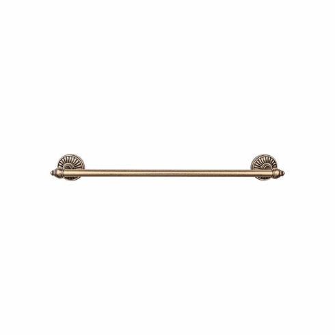Top Knobs TUSC8GBZ Tuscany Bath 24" Single Towel Bar - German Bronze GBZ