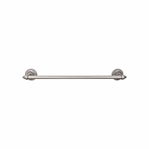 Top Knobs TUSC8PTA Tuscany Bath 24" Single Towel Bar - Antique Pewter PTA