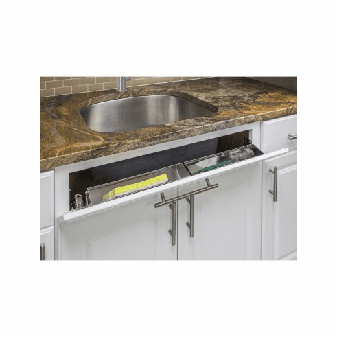 TOSS11S-R 11-11/16" Shallow Sink Tipout Tray Pack. Stainless Steel