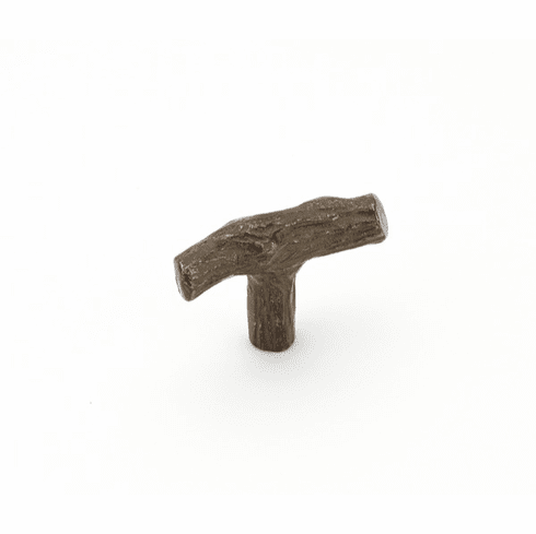 Schaub 768-AZ Mountain, Twig T-Knob, Antique Bronze, 2"