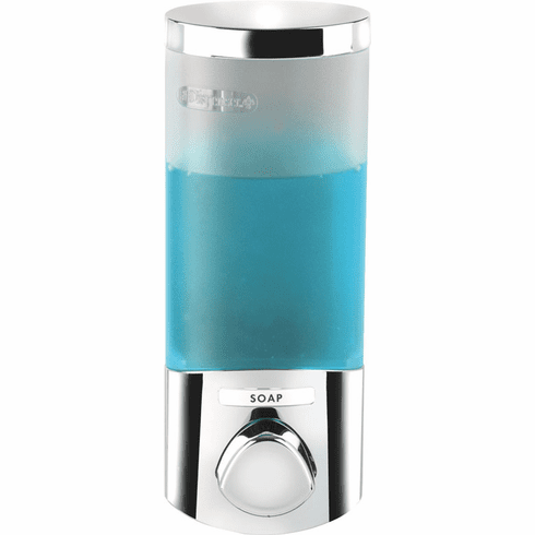 UNO 76144 -1 Chrome, Translucent Container with Chrome Buttons Bath Dispenser