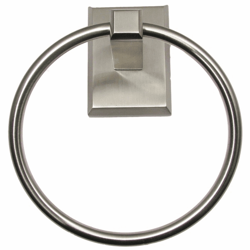 Utica Towel Ring Satin Nickel by Rusticware 8786SN