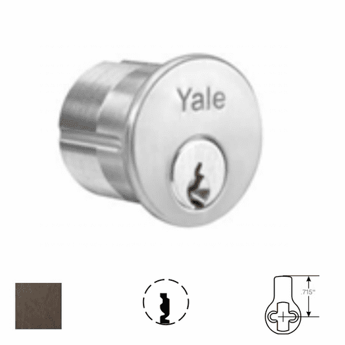 YALE COMMERCIAL 1152-1-1/4-GB-613E 1152 Standard Mortise Cylinder For Cast Iron 115211/4GB613E 1152 1 1/4 GB 613E
