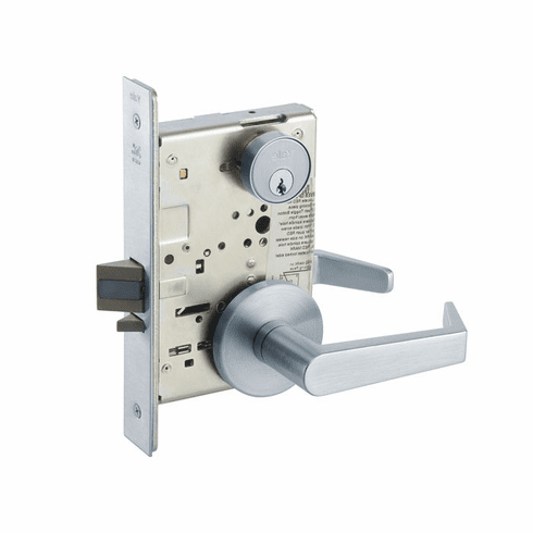 YALE COMMERCIAL AUR-8867FL-625-LC 8867Fl Mortise Dormitory Or Exit Lever Lockset AUR8867FL625LC AUR 8867FL 625 LC