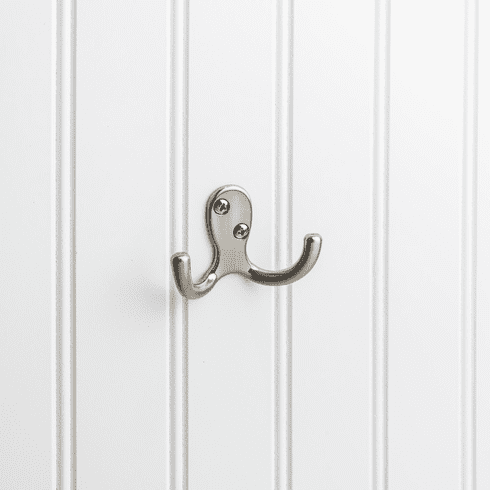 Elements YD15-187SN 1-7/8" Double zinc wall mount coat hook.