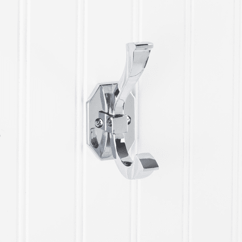 YD45-431PC 4-5/16" Double zinc wall mount hook.