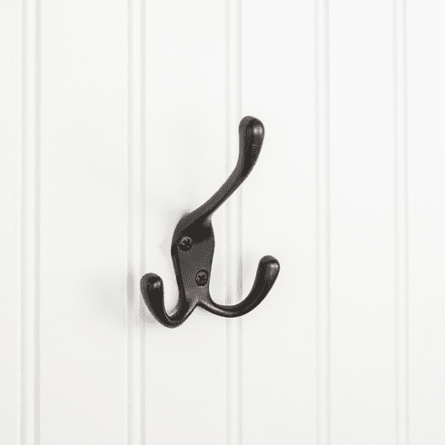 Elements YT40-400DBAC 4" Triple zinc wall mount coat hook.