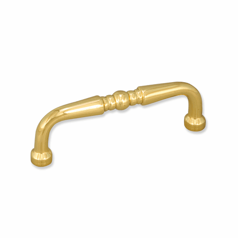 Elements Z259-3PB 3" Center-to-Center Polished Brass Madison Cabinet Pull