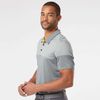 Adidas Golf A213 Mens Heathered 3-Stripe UPF 30+ Polo