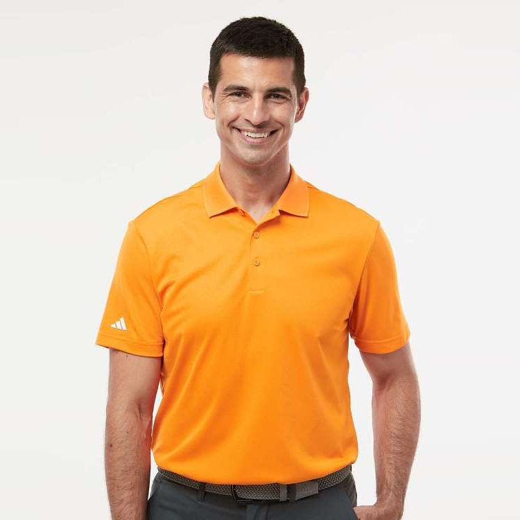 Adidas Golf A430 Polo Mens Adidas Golf UPF Pique Polo Free Embroidery