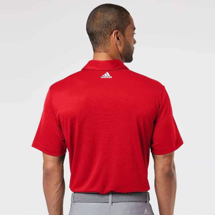 Adidas Golf Vertical 3Stripe Polo Mens Adidas Golf UPF 50+ Polo