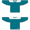 Athletic Knit H6100-288 Practice Hockey Jersey - Teal / White