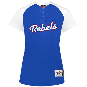 Alleson 522PDW 2-Button Wicking Softball Jersey