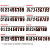 Alleson / Badger Screen Printed Numbers