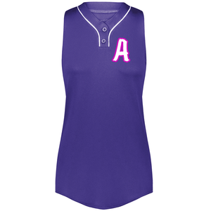 Augusta 6913 2-Button Sleevless Softball Jersey