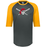 Badger 4133 3/4 Sleeve Wicking Baseball Raglan