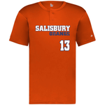 Alleson 7930 2-Button Wicking Baseball Jersey