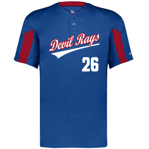 Alleson 7976 Striker 2-Button Baseball Jersey