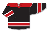 black / red