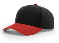 black / red visor