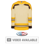 Athletic Knit BOS382B Boston Bruins 3rd Sand Jersey