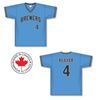 Brewers BA200BC Vintage V-Neck Baseball Jerseys