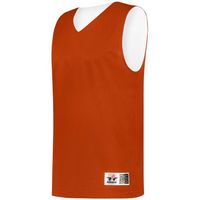 burnt orange / white