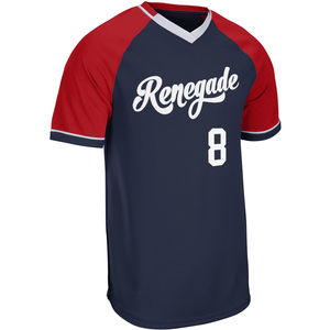 Champro BS67 Vintage V-Neck Baseball Jersey