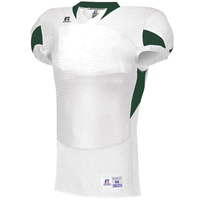 white / dark green