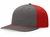 charcoal / red