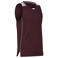 maroon / white