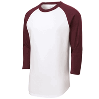 white / maroon