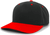 black / red