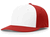 white panel / red