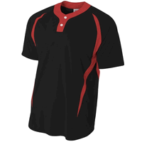 black / red