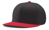 black / scarlet red