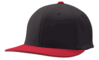 black / scarlet red