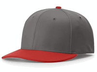 charcoal / red